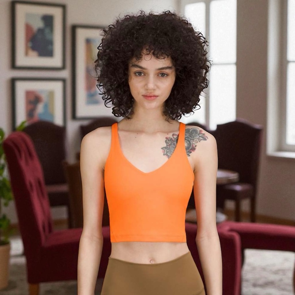 Lululemon Align Tank Top in Orange Soda Sz 14